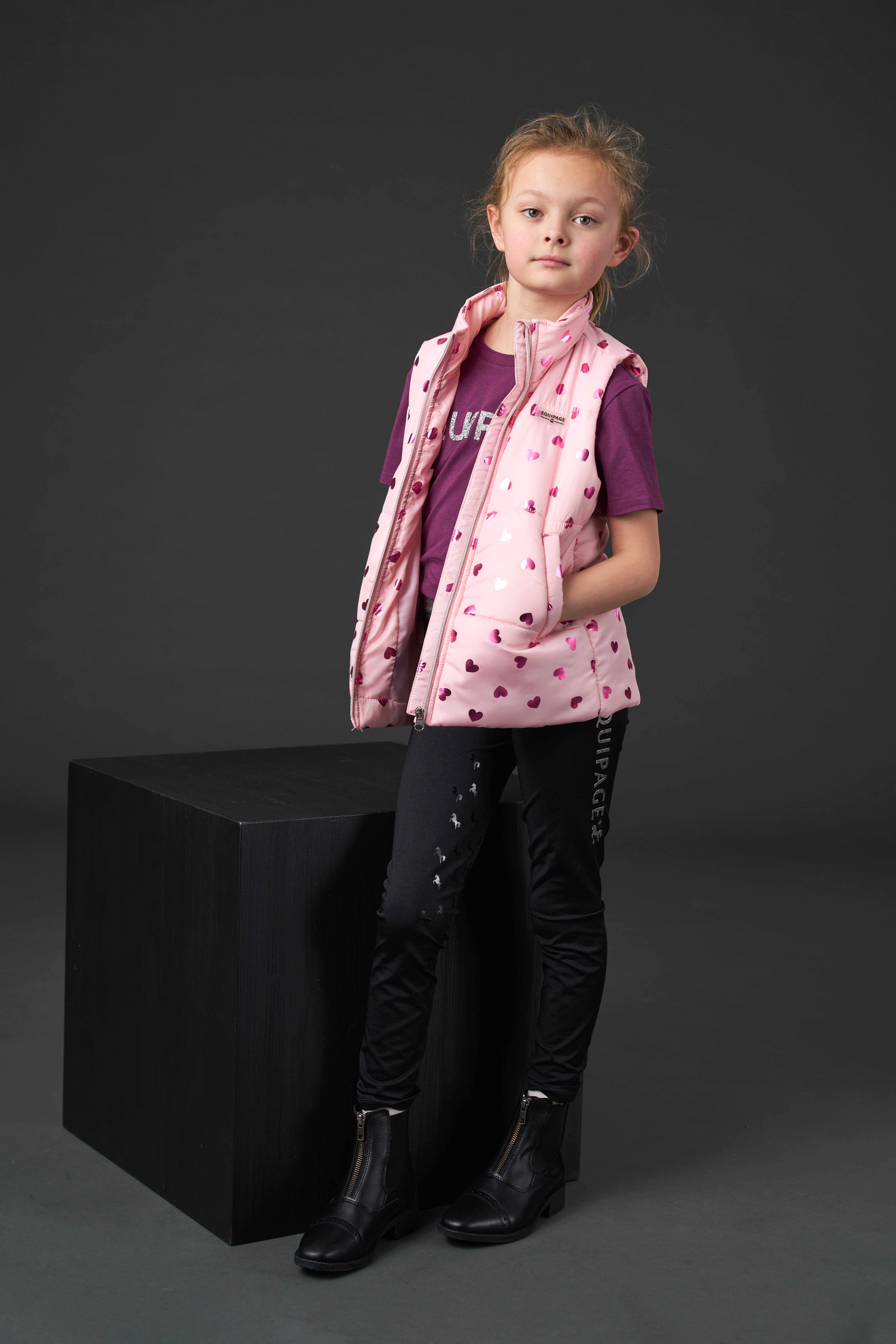 Equipage Thilda Ratsastusliivi Lapsille - Pink Mist - 3
