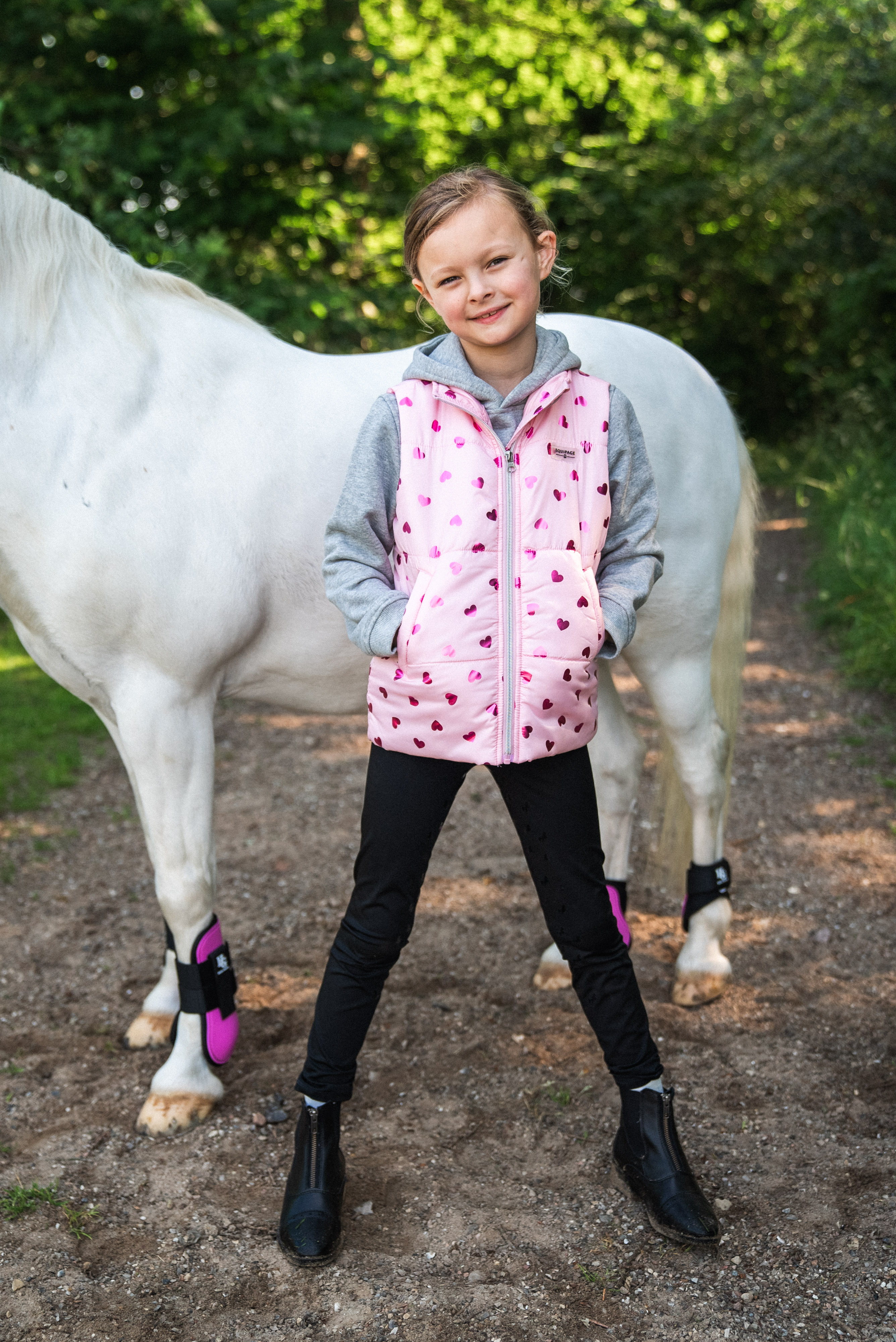 Equipage Thilda Ratsastusliivi Lapsille - Pink Mist - 6
