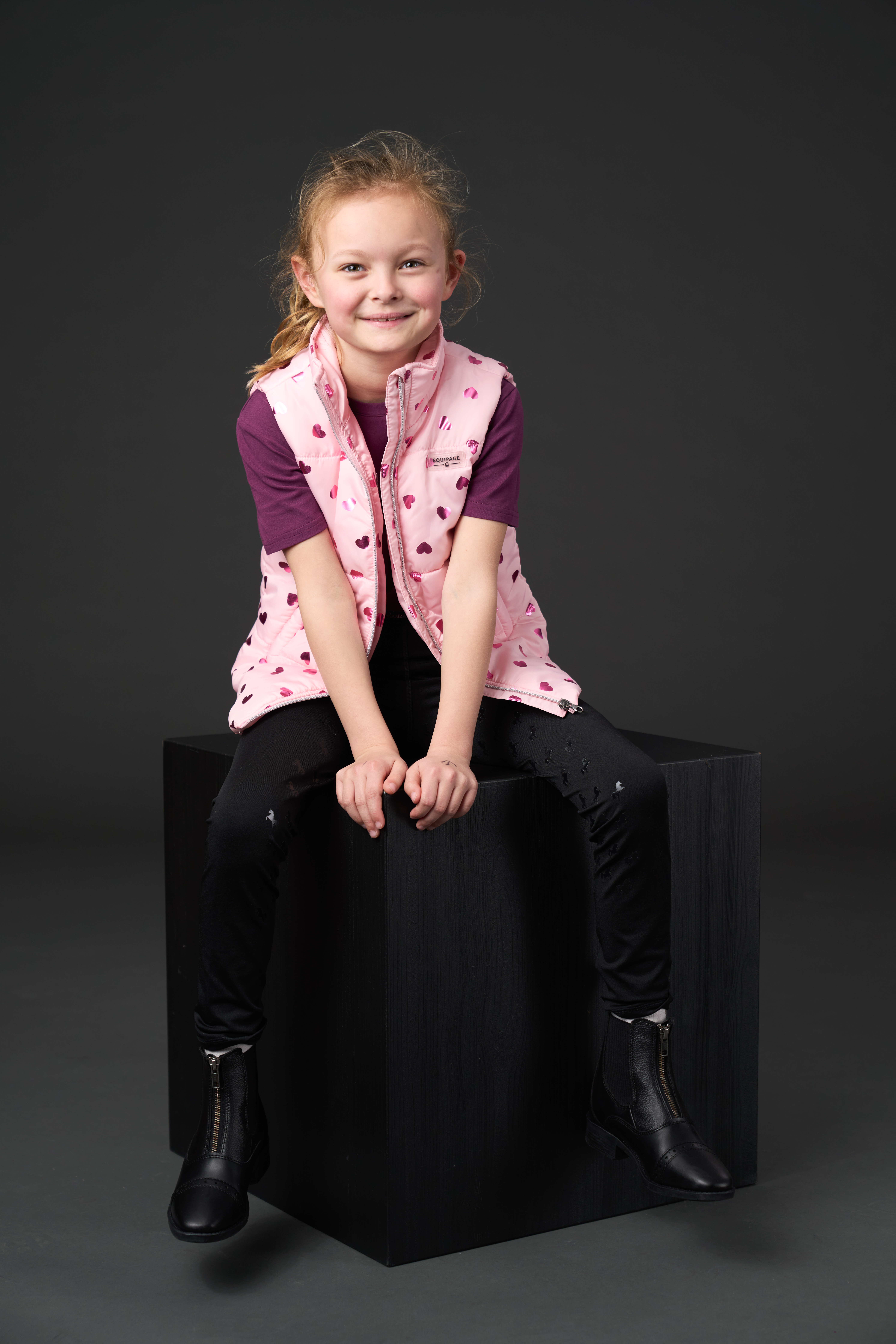 Equipage Thilda Ratsastusliivi Lapsille - Pink Mist - 4