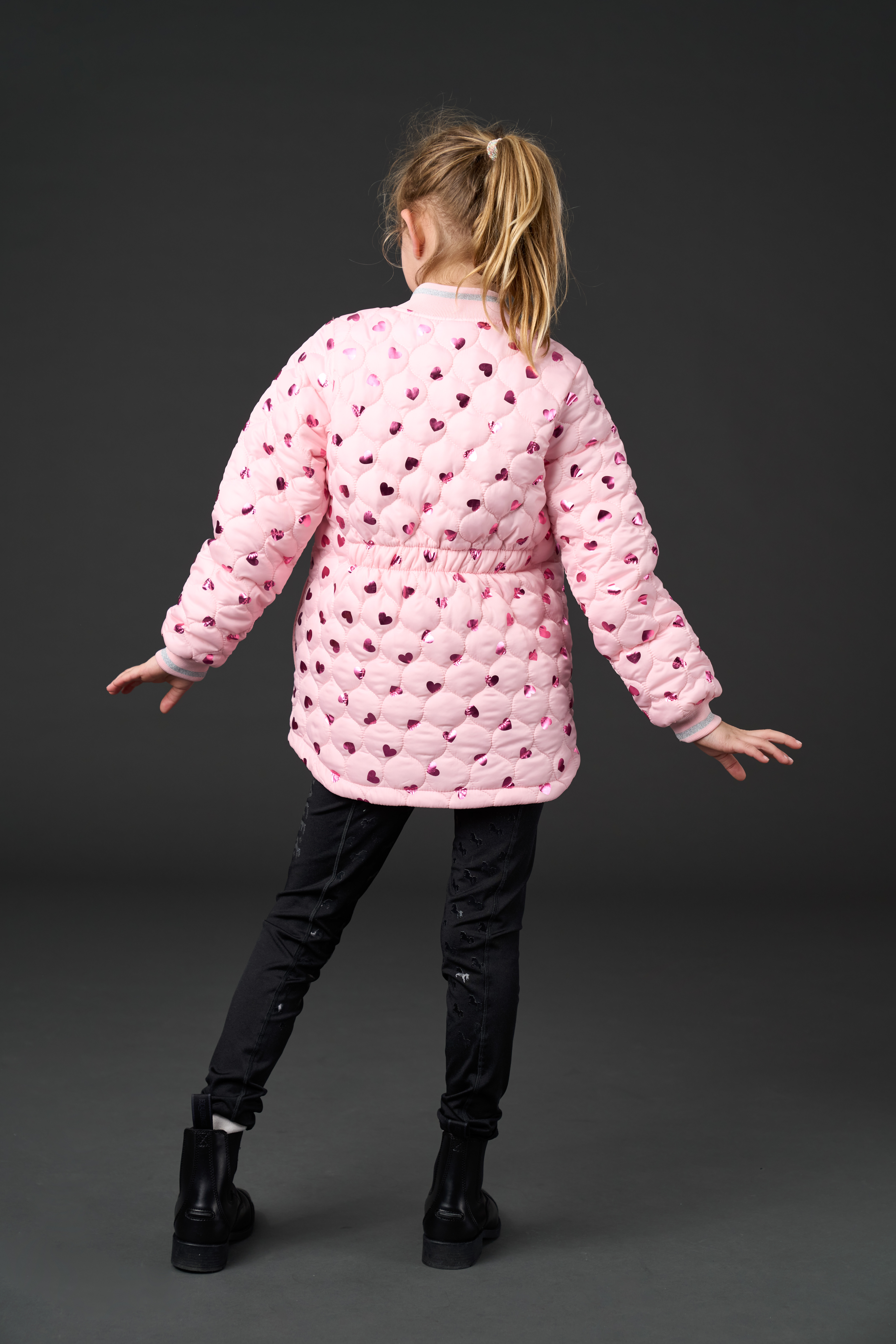 Equipage Tracey Ratsastustakki Lapsille - Pink Mist - 5