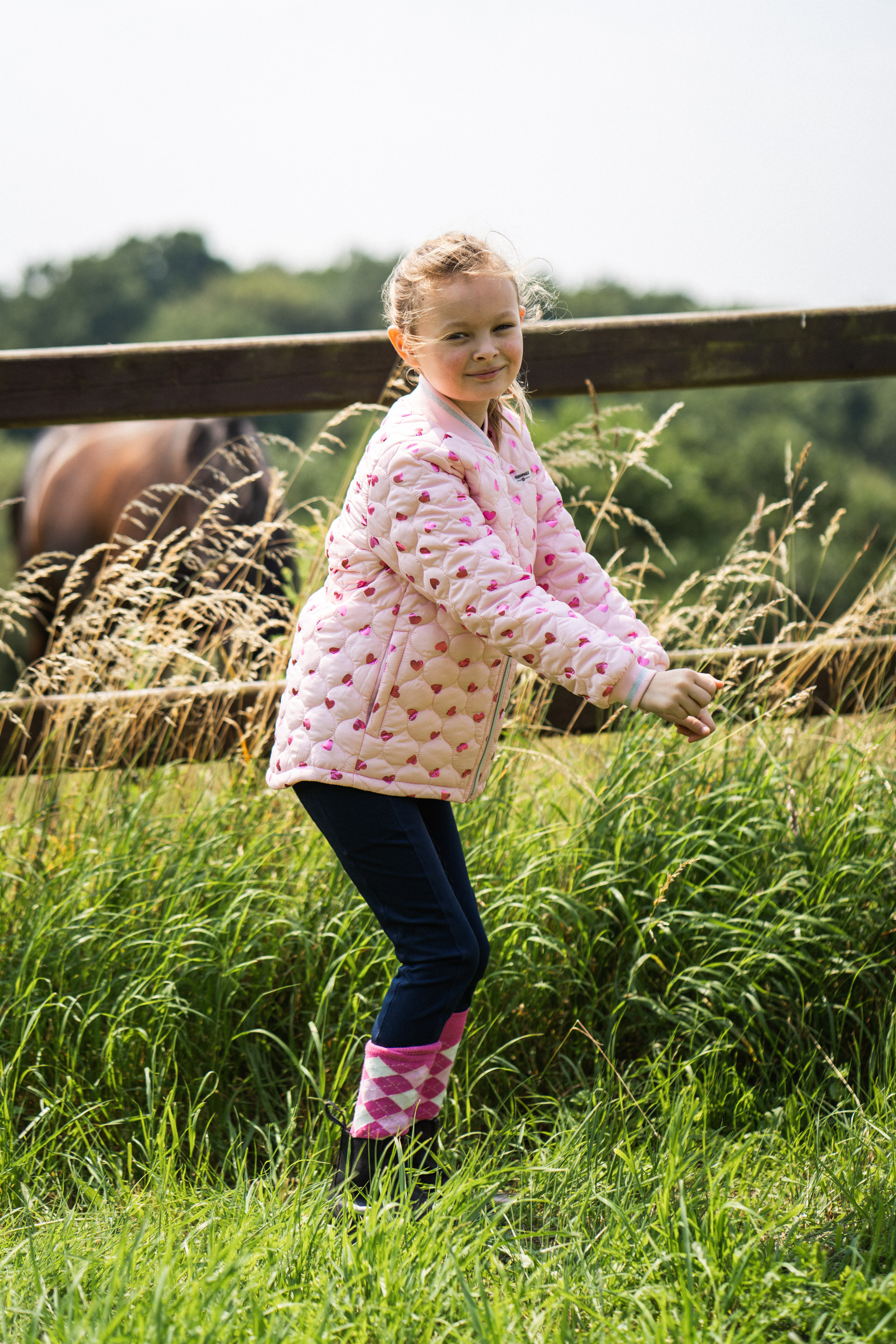 Equipage Tracey Ratsastustakki Lapsille - Pink Mist - 7