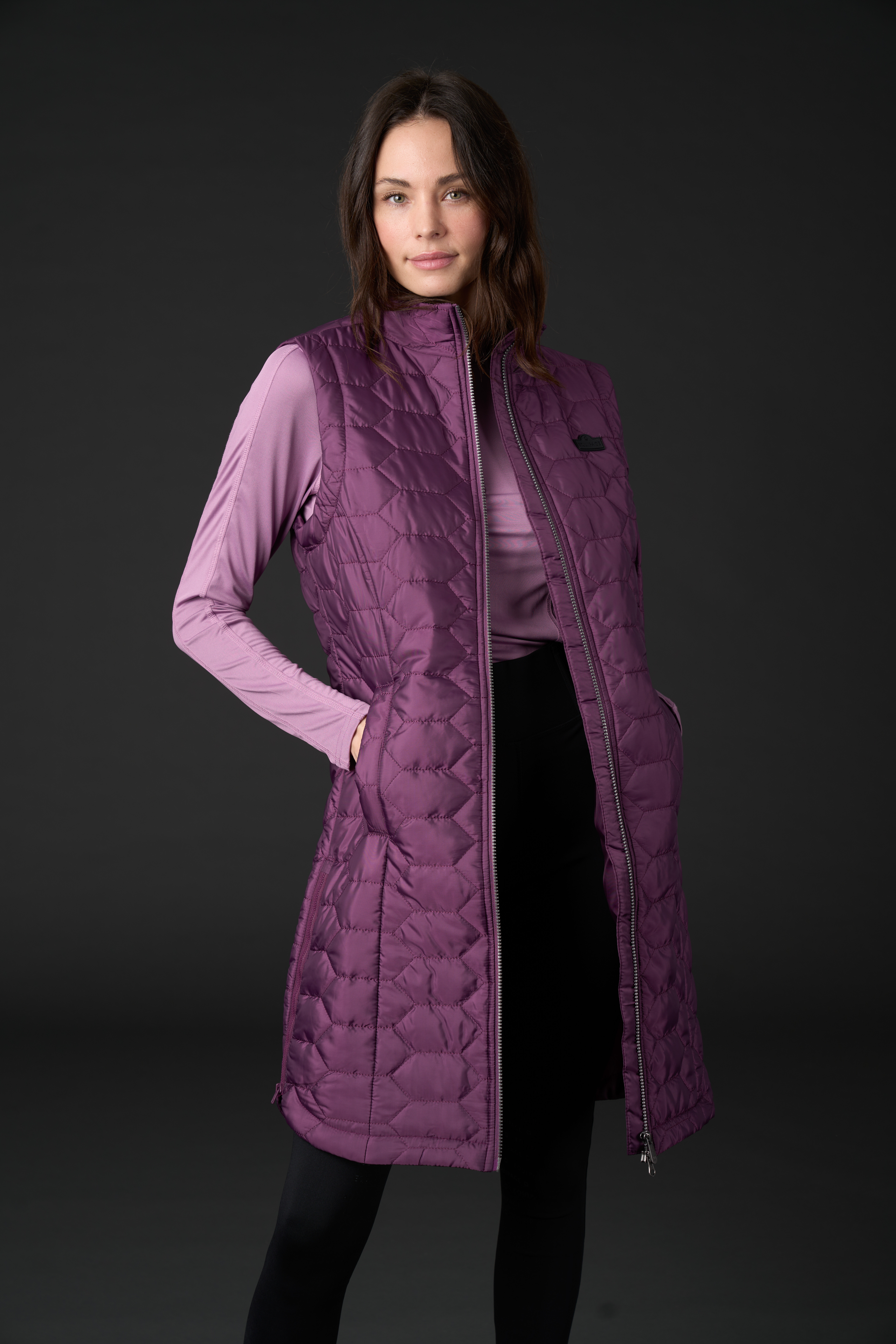 Equipage Tianna Ratsastusliivi - Italian Plum - 3