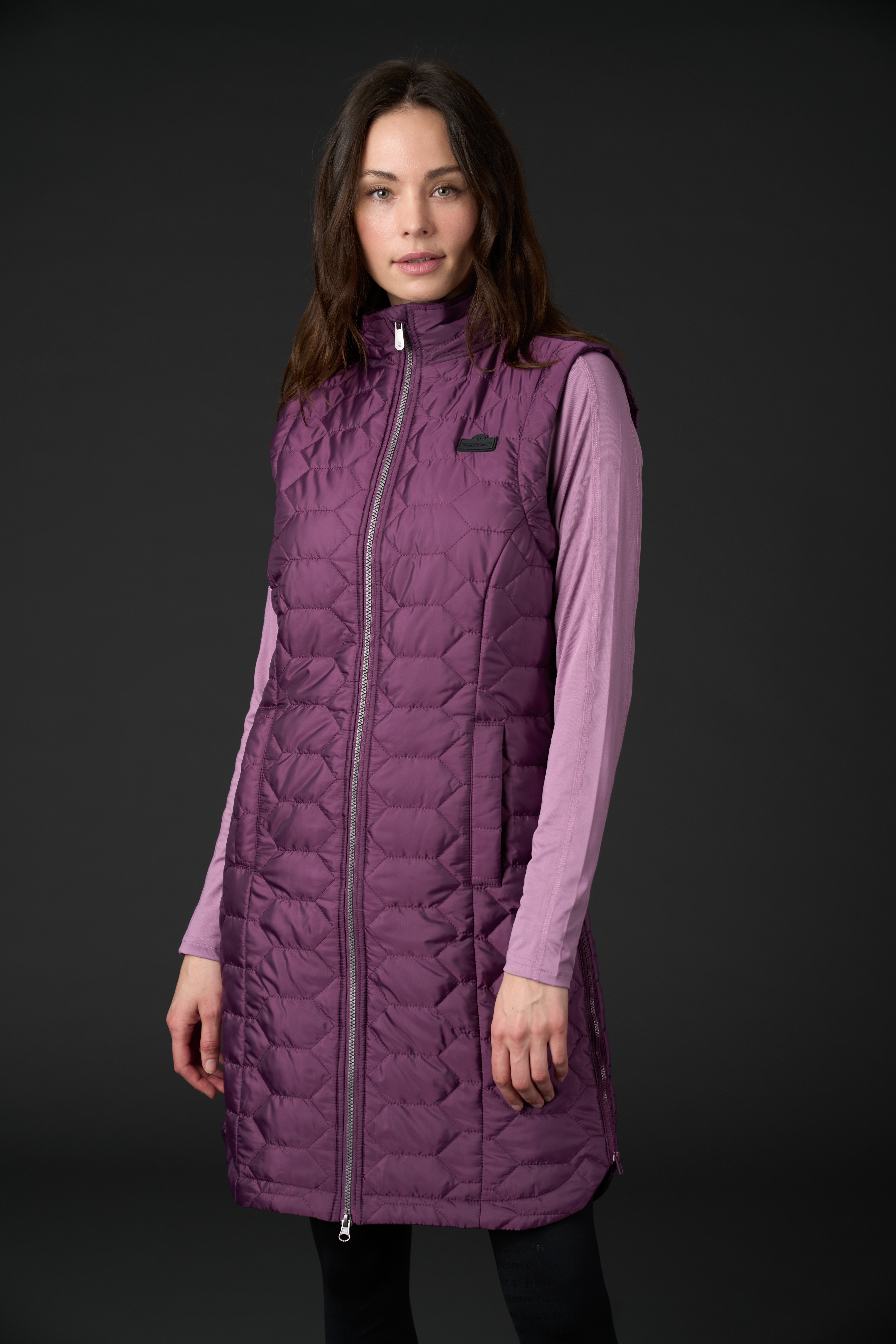 Equipage Tianna Ratsastusliivi - Italian Plum - 4