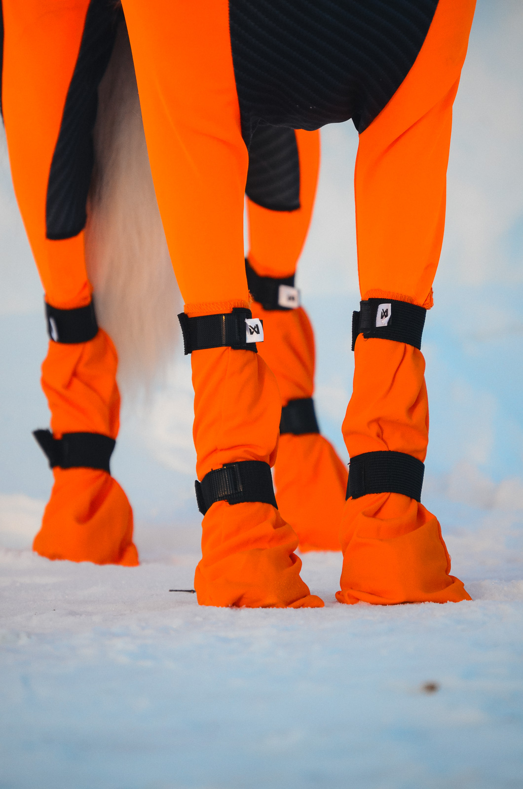 Non-Stop Dogwear Contact Bootie High - Orange, 2-3cm - 4