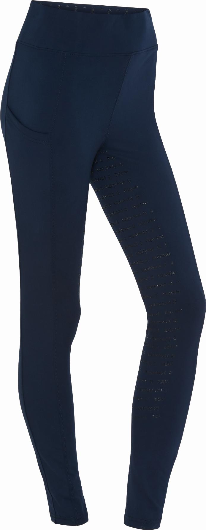 Equipage Tawny Ridtights Med Full Grip - Navy (XS)