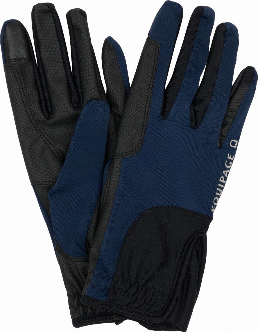 Equipage Temika Riding Gloves  - Navy