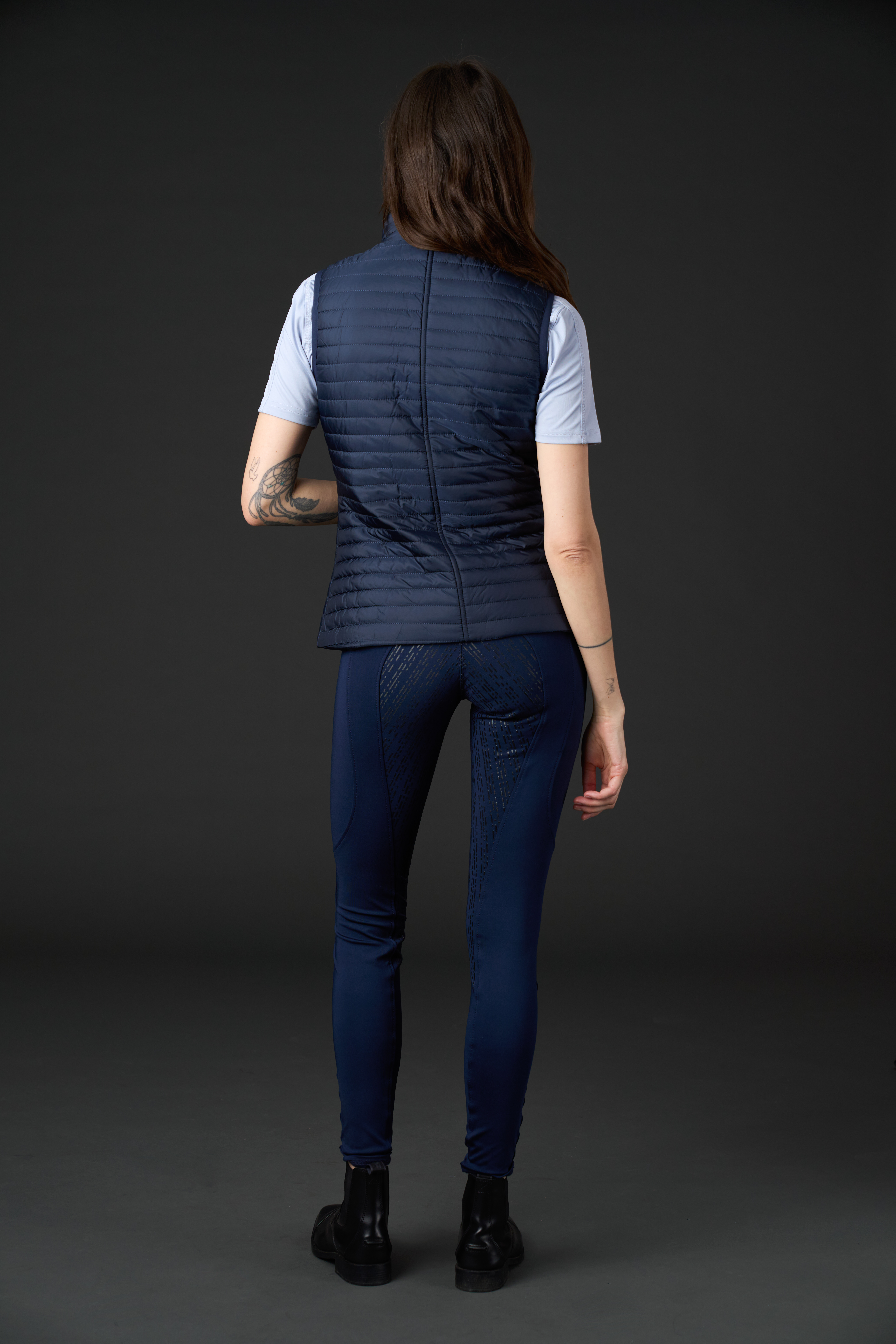 Equipage Tate Riding Vest  - Navy - 4