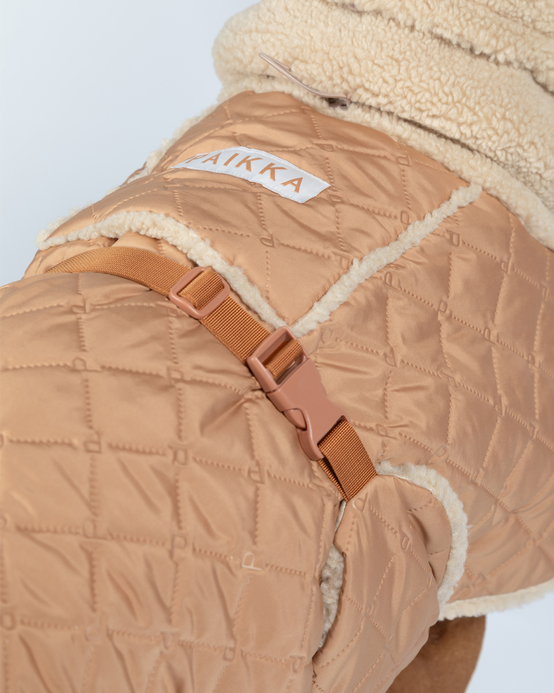 PAIKKA Quilted Sherpa Jacket- Camel 