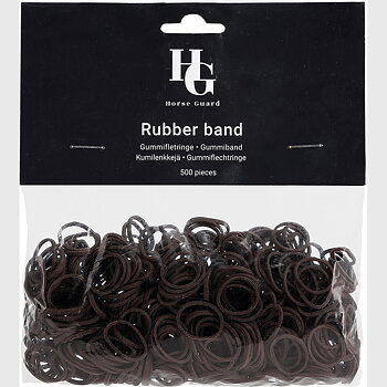 Horse Guard Rubber bands brown, 500 pcs.