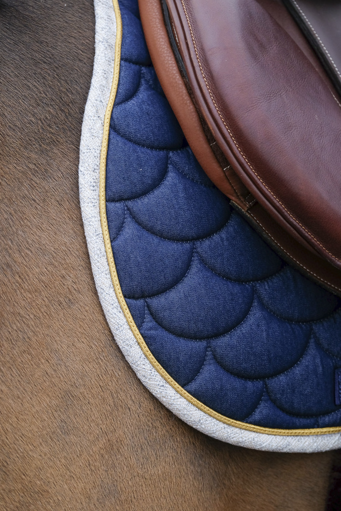EQUITHEME 'Denim' Saddle Pad Blue - Full size - 7