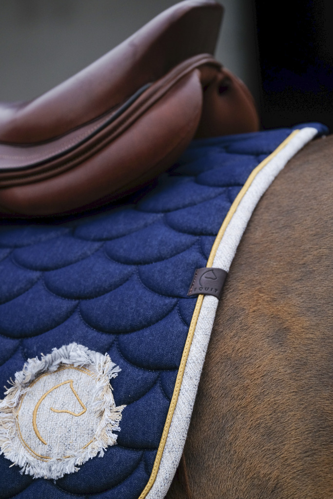 EQUITHEME 'Denim' Saddle Pad Blue - Full size - 6