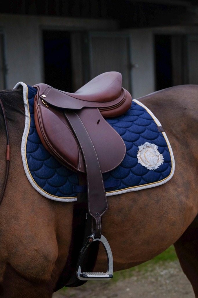 EQUITHEME 'Denim' Saddle Pad Blue - Full size - 5