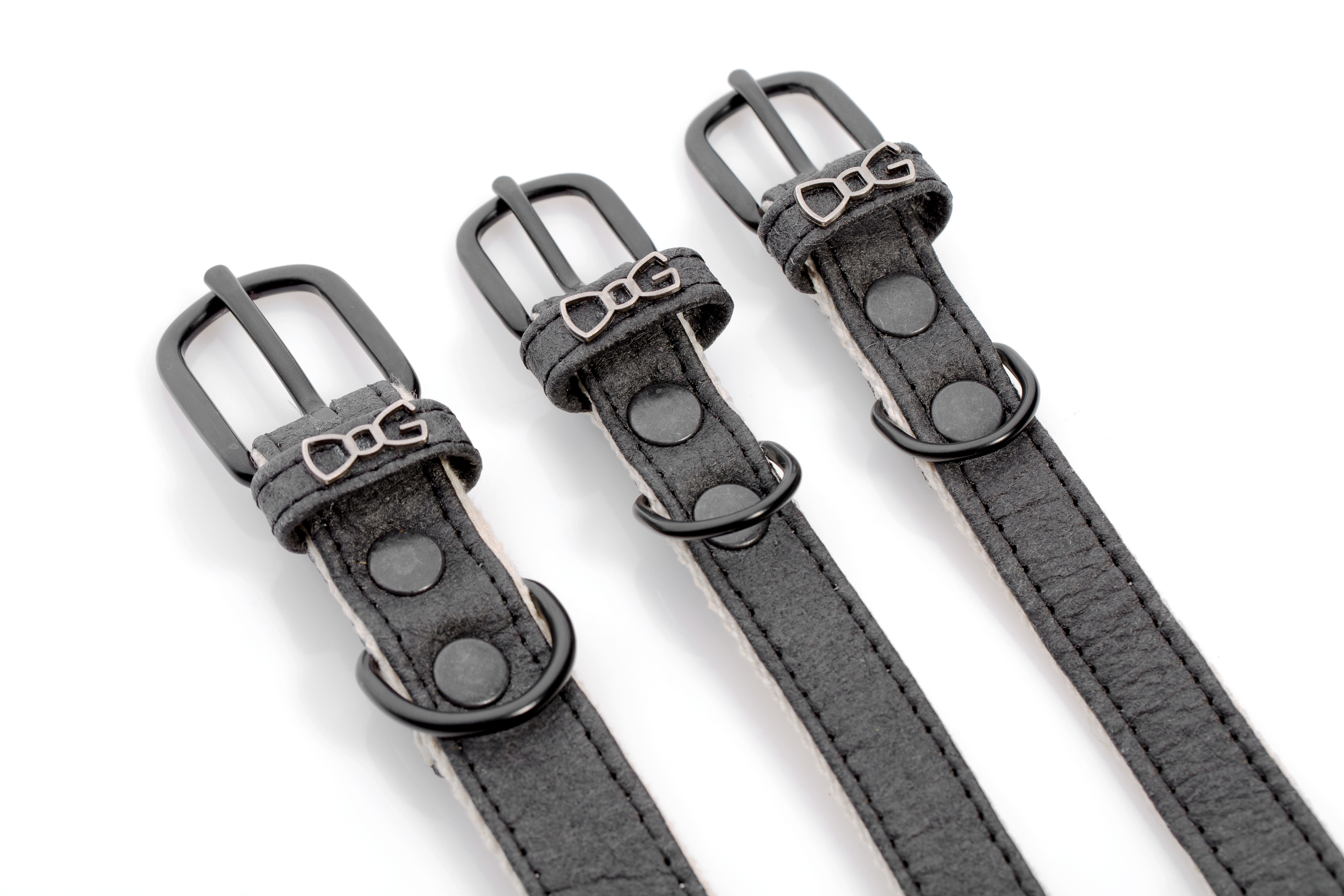 Funky Dog - Hundhalsband, Svart , M - endast detta ex - 5