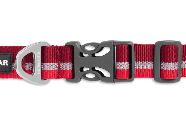 Ruffwear Reflective Dog Collar Crag Cinder Cone Red PETSTER