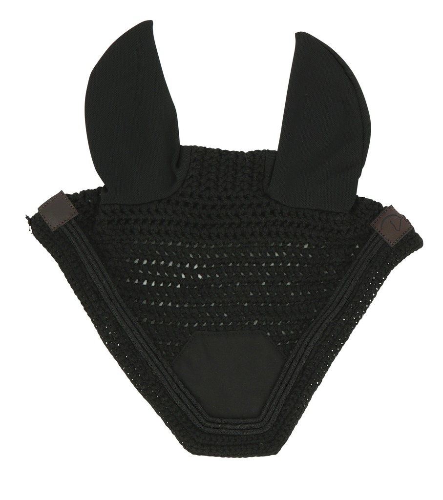 EQUITHEME 'Badge' Fly Mask Black - Full size