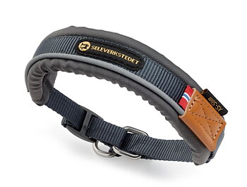 Seleverkstedet Unify Hundhalsband - Grå , XL - endast detta ex