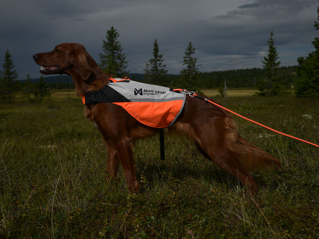 Non-Stop Dogwear Protector Cover 2.0 Reflective Vest – White/Black/Orange, XS - 3