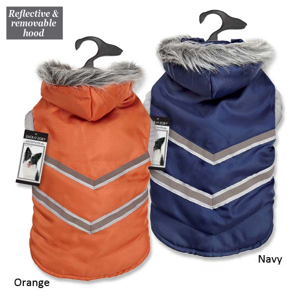 Zack & Zoey Elements Arctic Reflective Coats- Orange, XL - only this copy - 2
