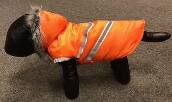 Zack & Zoey Elements Arctic Reflective Coats- Orange, XL - only this copy