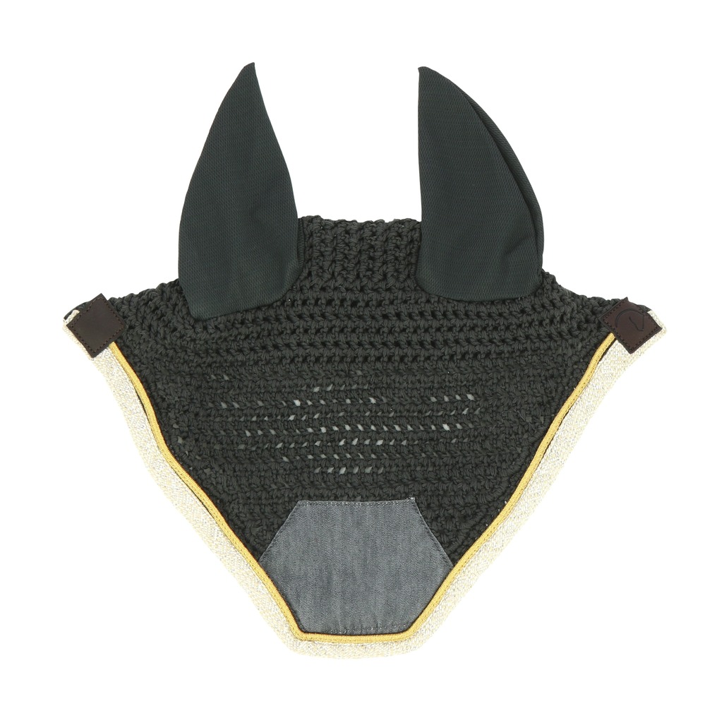 EQUITHEME 'Denim' Fly Mask Grey - Full size