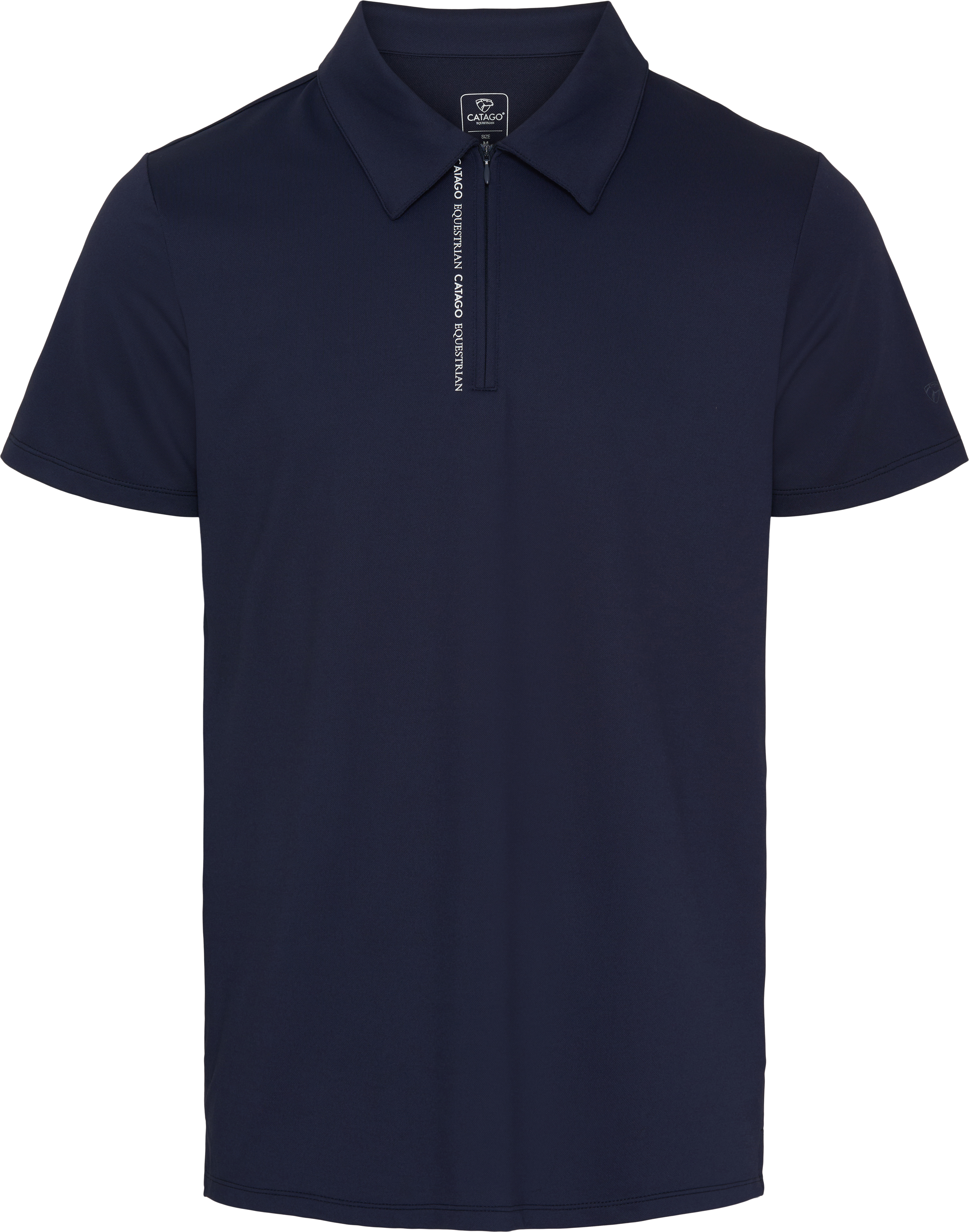 CATAGO MEN Nathan Zip Polo Topp - Navy (XS)