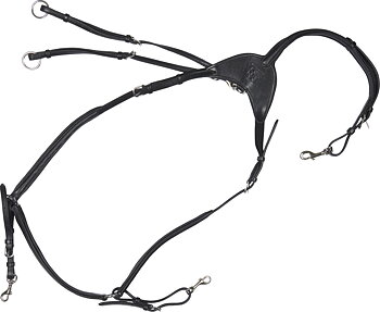 HorseGuard Dian Breastplate with Martingale - Black