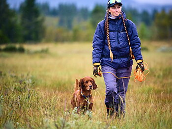 Non-Stop Dogwear Protector Long Round Tracking Line - Orange, 10 m