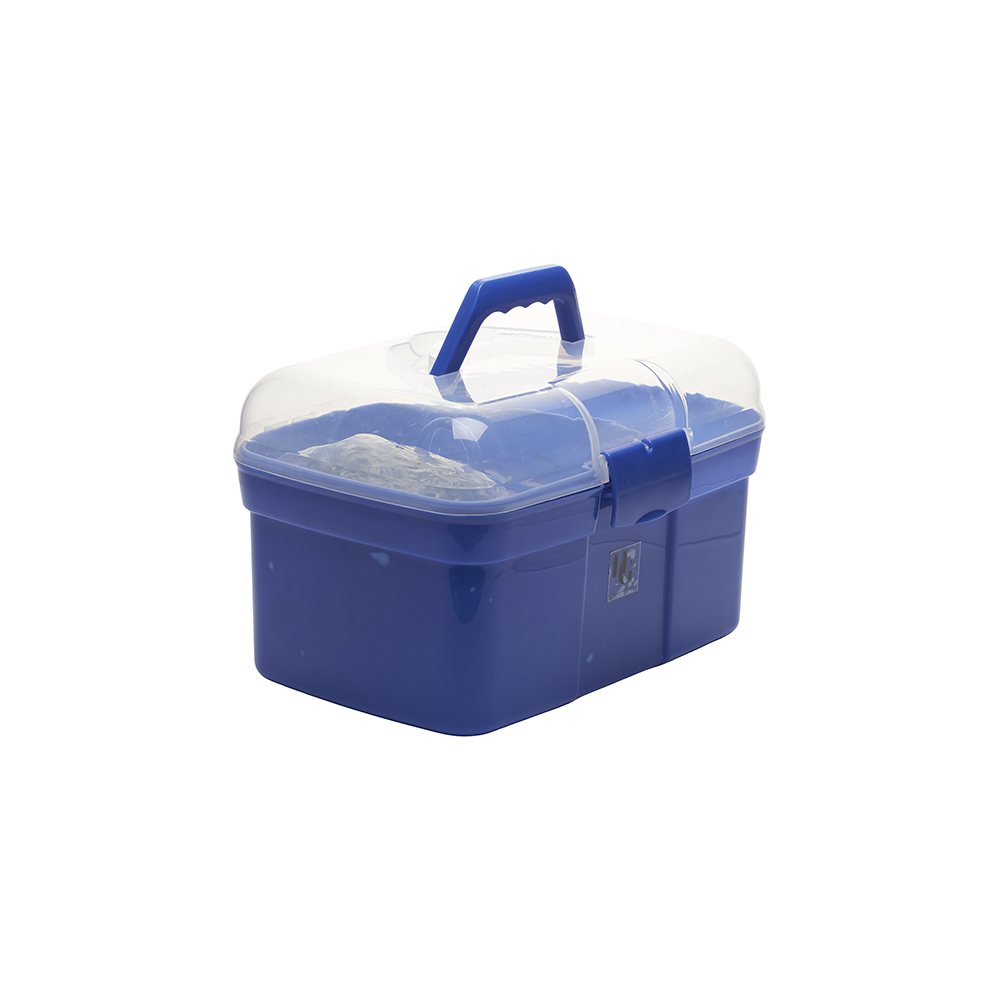 Horse Guard Grooming box w/brushes blue, onesize