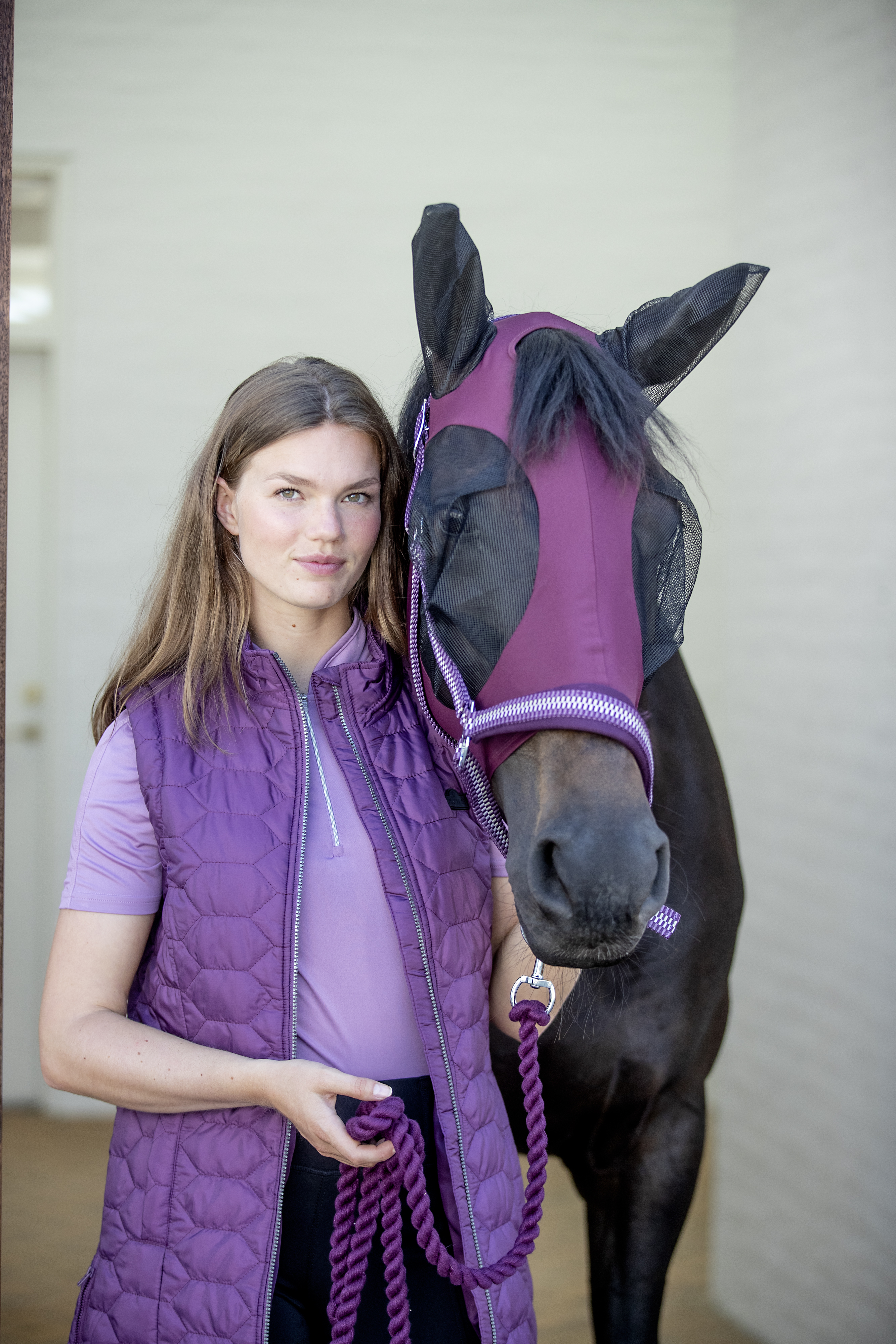 HorseGuard Fly Hood - Italian Plum - 3