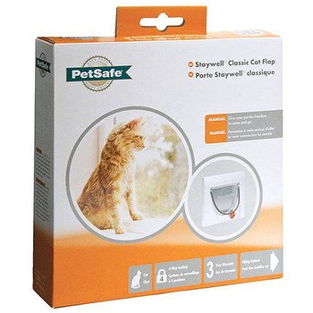 PetSafe White 4-way Cat Door Staywell