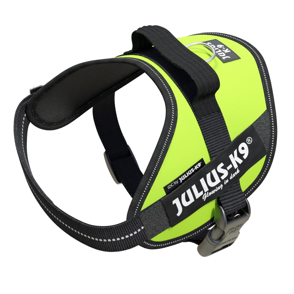 Julius-K9 IDC® ‑valjaat koiralle – UV Neon Green (neonvihreä), 0 - 8