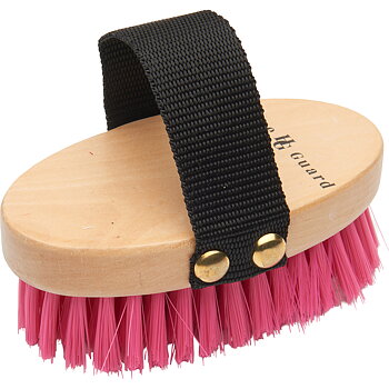 Horse Guard Body brush pink, 12,5 cm