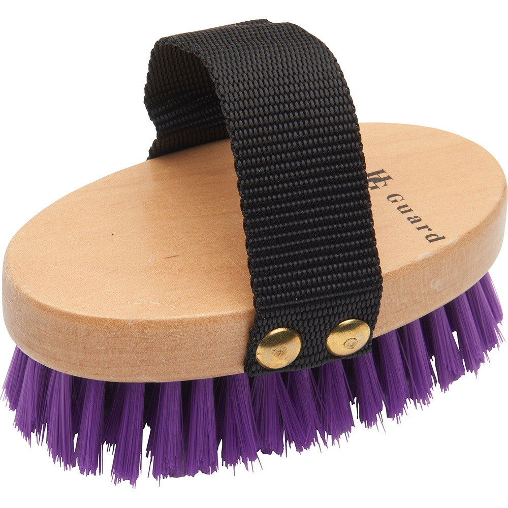 Horse Guard Body brush purple, 12,5 cm