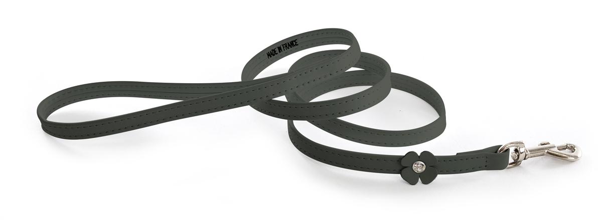 Martin Sellier Clover Leather Dog Leash 100 cm - Gray - only this copy - 2