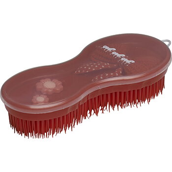 Horse Guard Piggborste Multi Brush med Rosett Röd, onesize