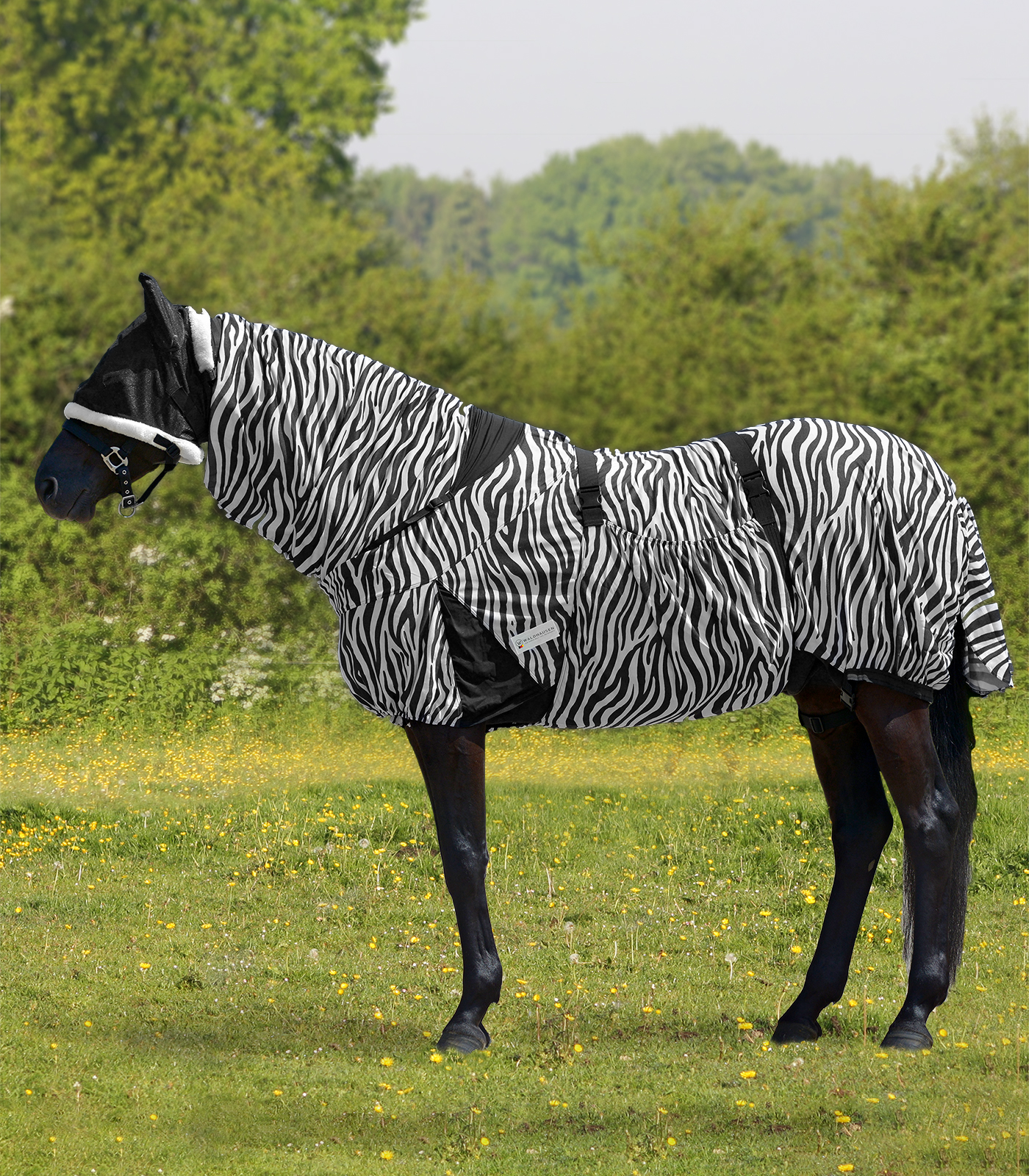 Waldhausen Eksemtäcke Zebra svartvitt (135)