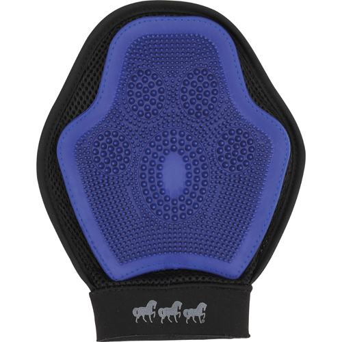 Horse Guard Grooming handska svart/blå, onesize