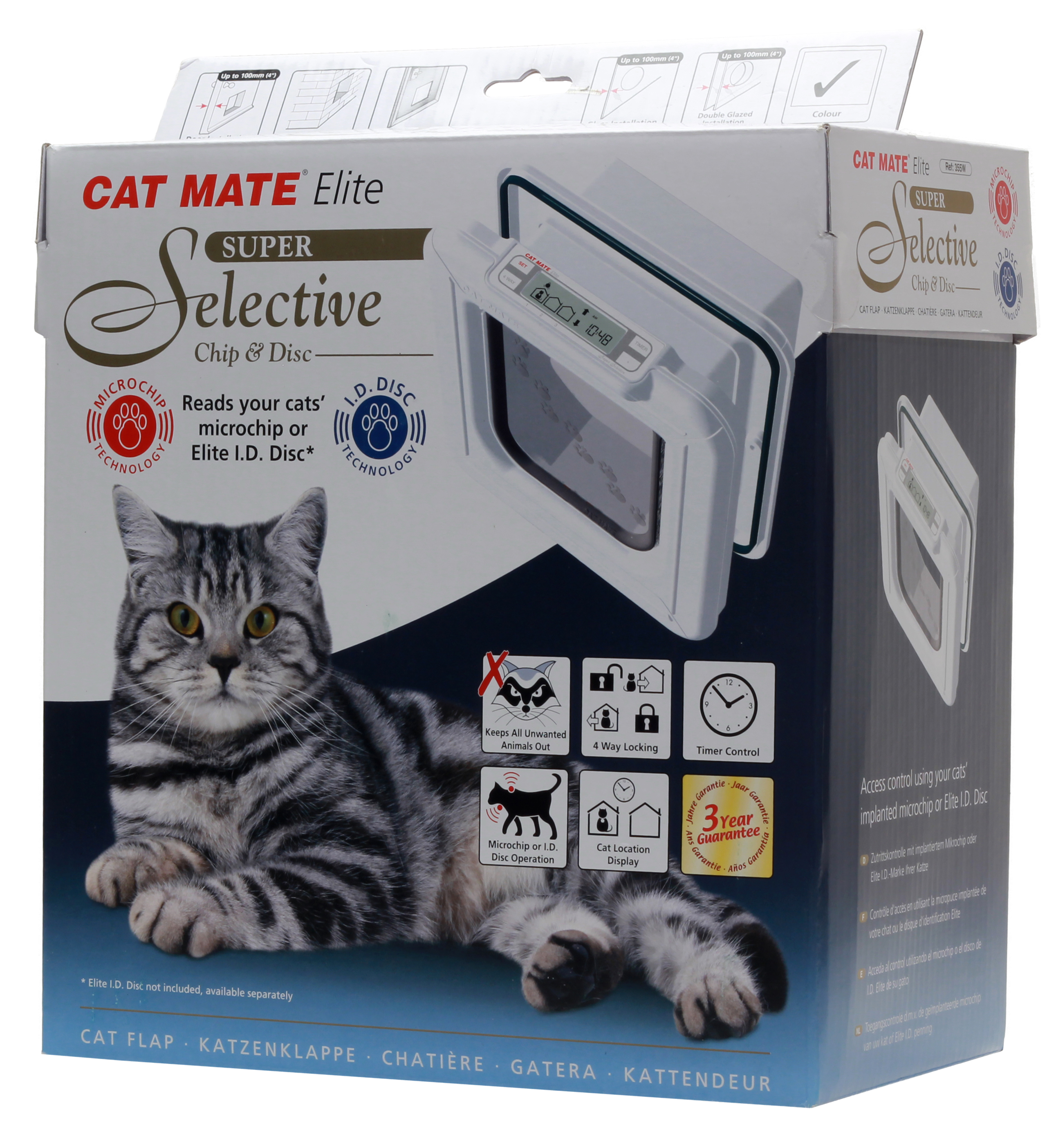 Elastisch ideologie Bestrating CatMate Elite 355 - Electronic Cat Door ID chip - PETSTER