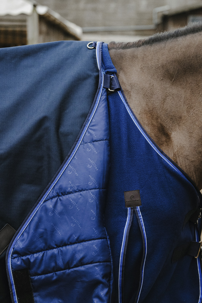 EQUITHEME 'Classic 1200D' Turnout Rug Navy 50 g - 8