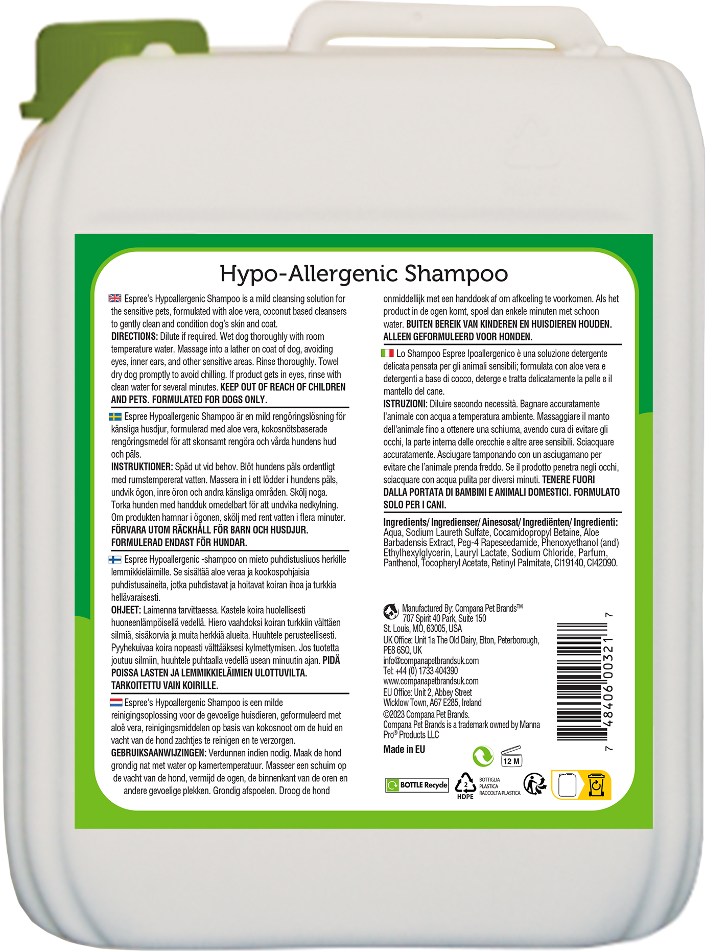 Espree Hypo-Allergenic Shampoo 5L - 2
