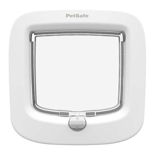 PetSafe White 4 way Cat Door Manual locking PETSTER