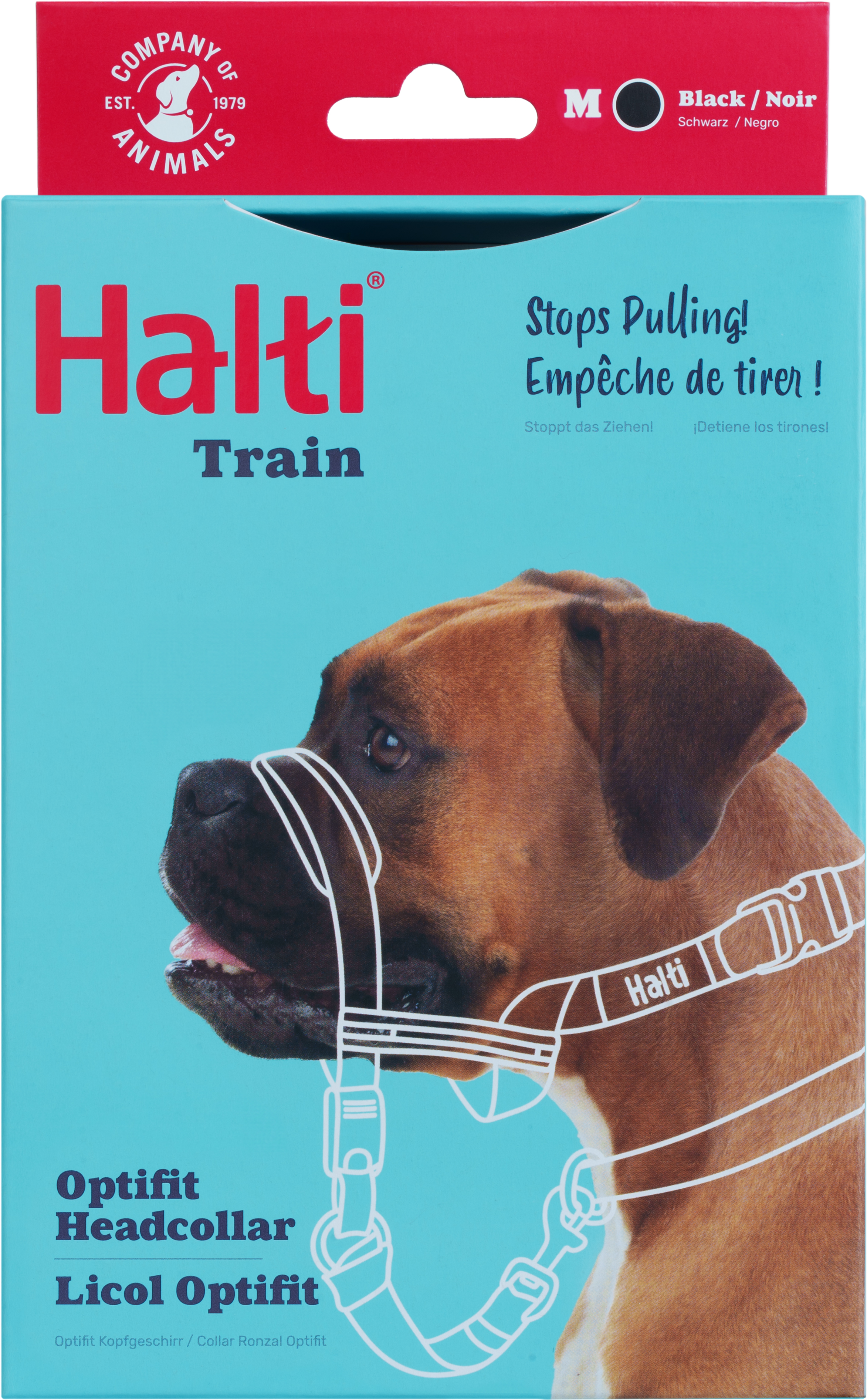 Halti OptiFit Antidrag Hundsele  - Svart - 2