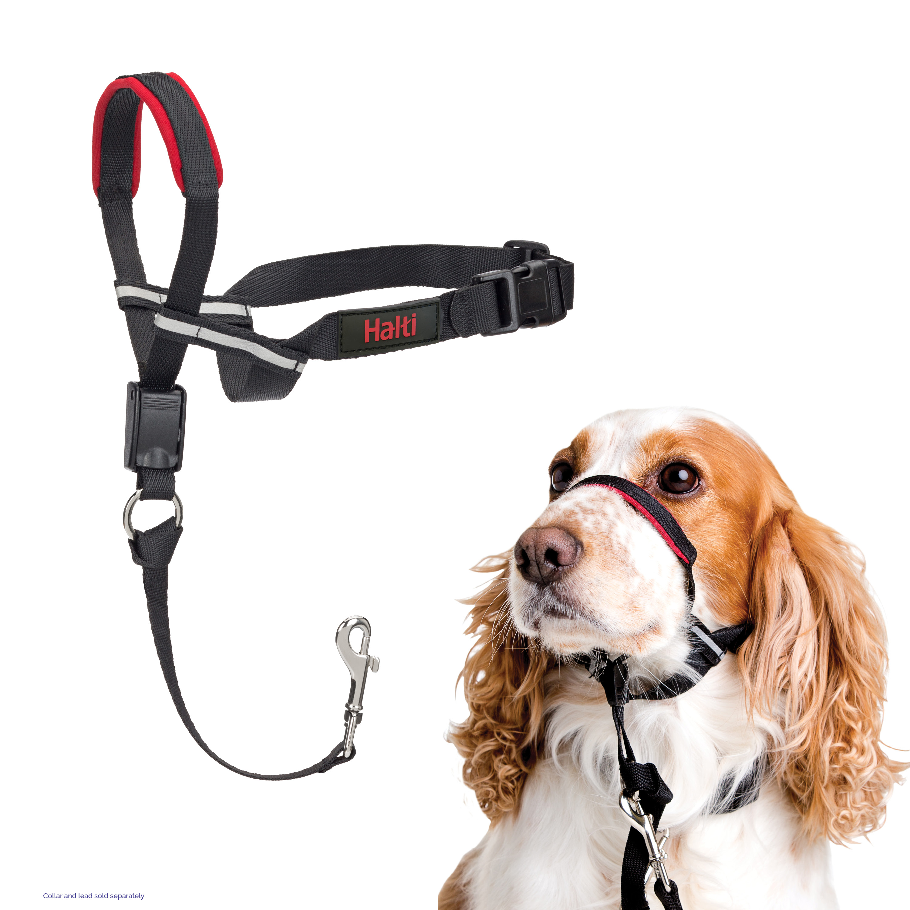 Halti OptiFit Antidrag Hundsele - Svart (M)