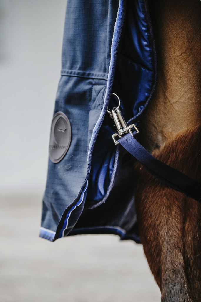 EQUITHEME 'Classic 1200D' Turnout Rug Navy 200 g - 7