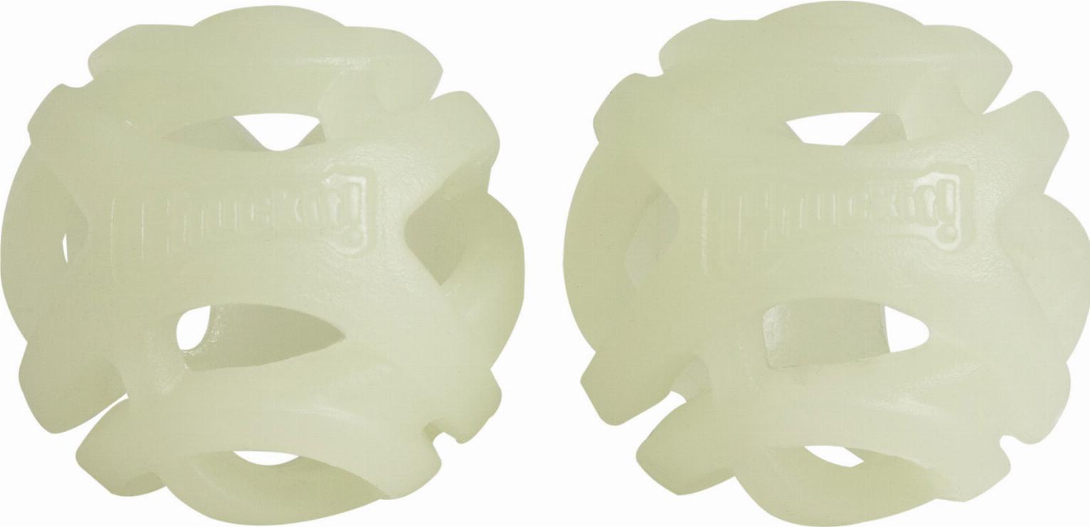 CHUCKIT Max Glow Air Hundleksak Boll - 2-pack - Beige (S)