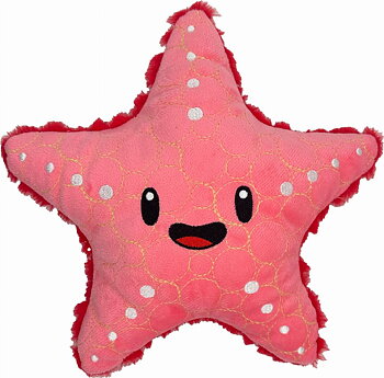 Bite Force Kevlar Tough Plysch Dog Toy - Starfish