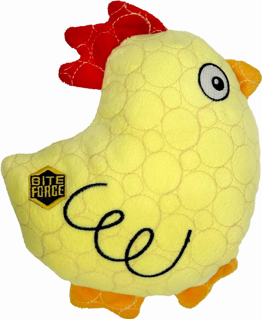 Bite Force Kevlar Tough Plysch Hundespielzeug - Huhn