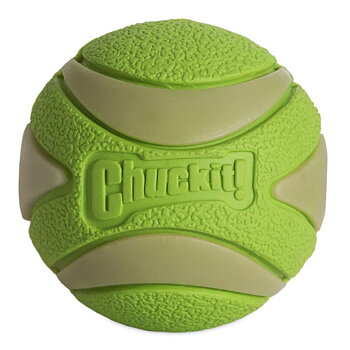 CHUCKIT Max Glow Ultra Squeaker Bold Koiranlelu - Vihreä