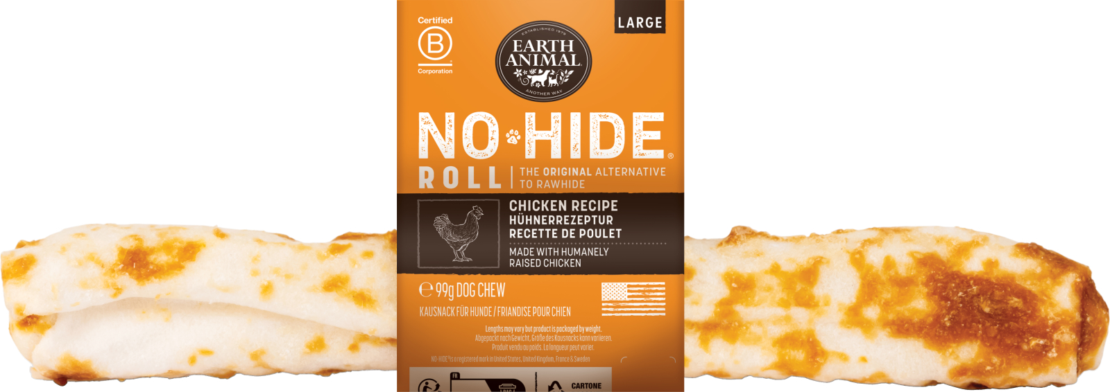 Earth Animal No-Hide Chew Bone - Chicken, M - 2
