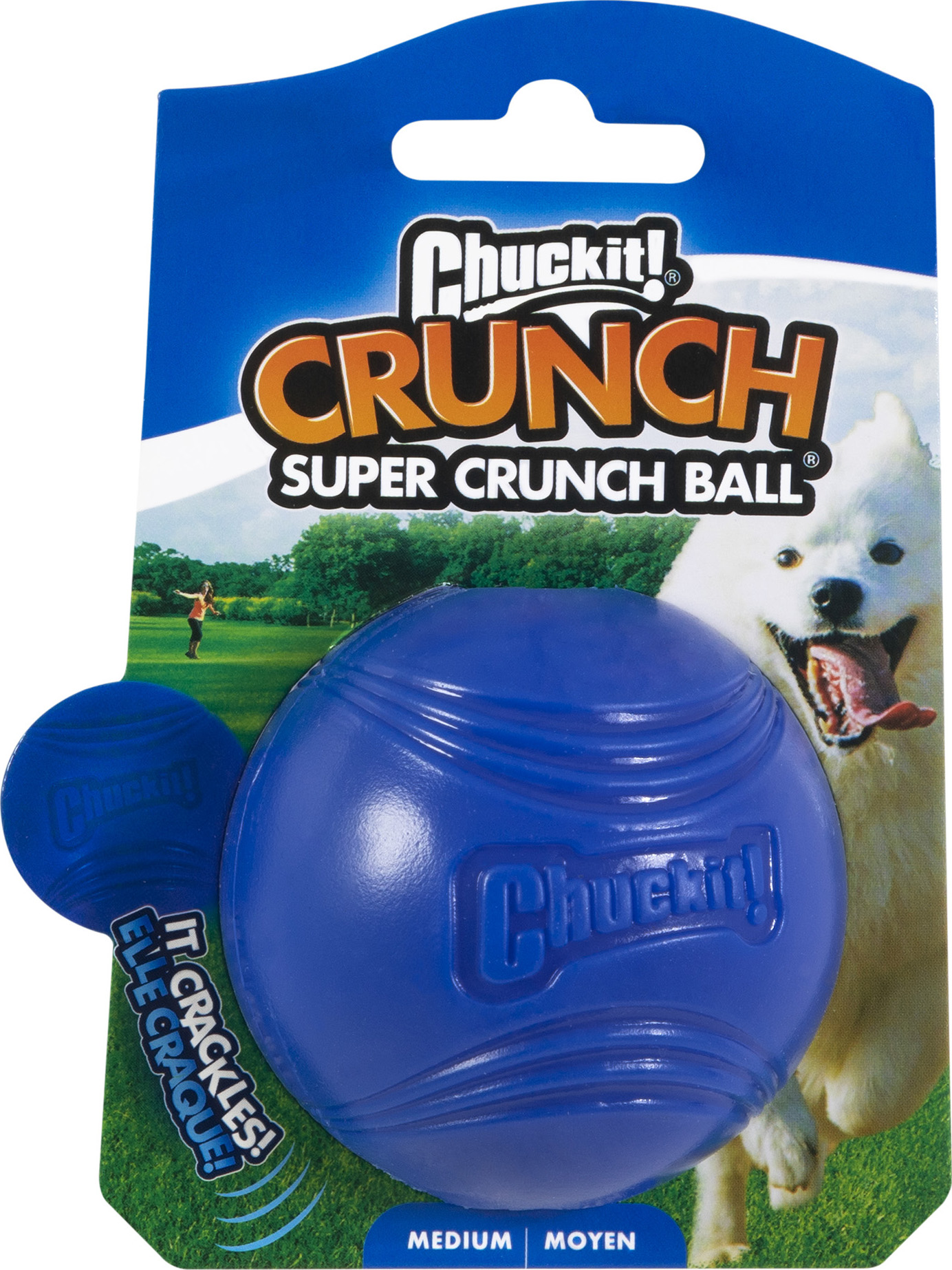 CHUCKIT Super Crunch Koiranlelu Pallo - Sininen - 5